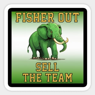 John Fisher Out Sell The Team Oakland Athletics Sticker
